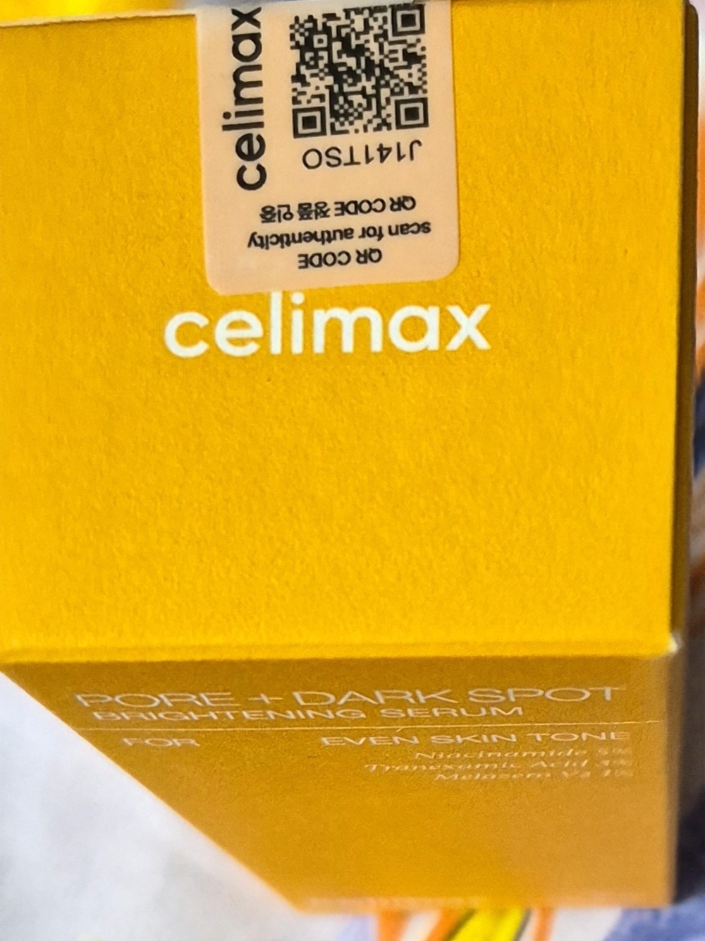 celimax Brightening Pore + Dark Spot Serum — Yellow Box